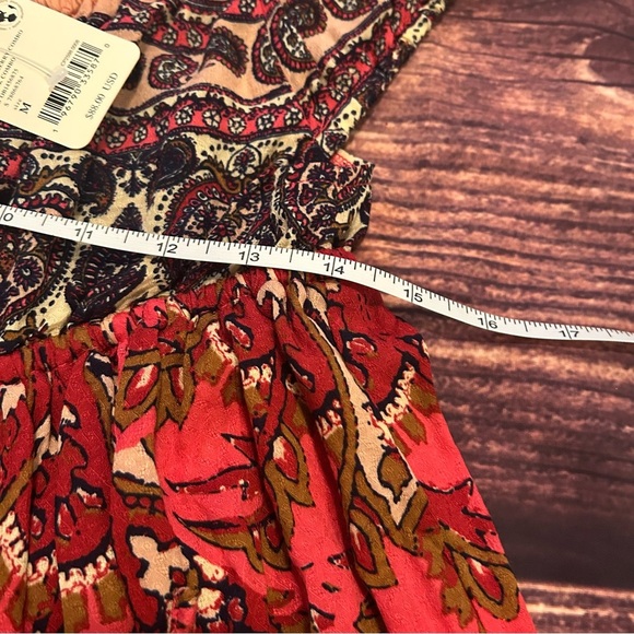 Women’s Free People  Bali Mariposa Dress, Strawberry Combo, Medium - Picture 6 of 8